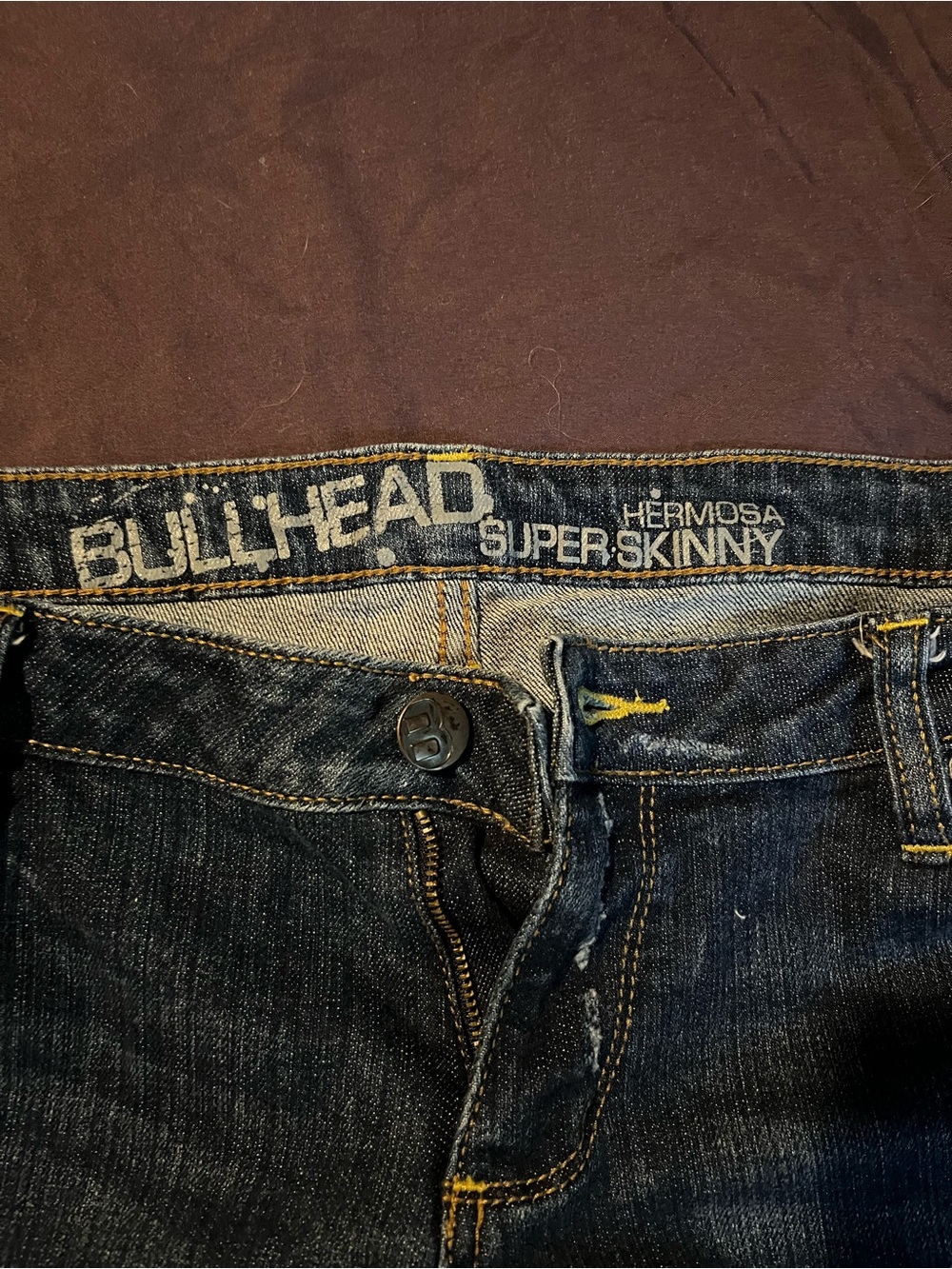 Bullhead Hermosa Super Skinny Men's Dark Blue Jeans